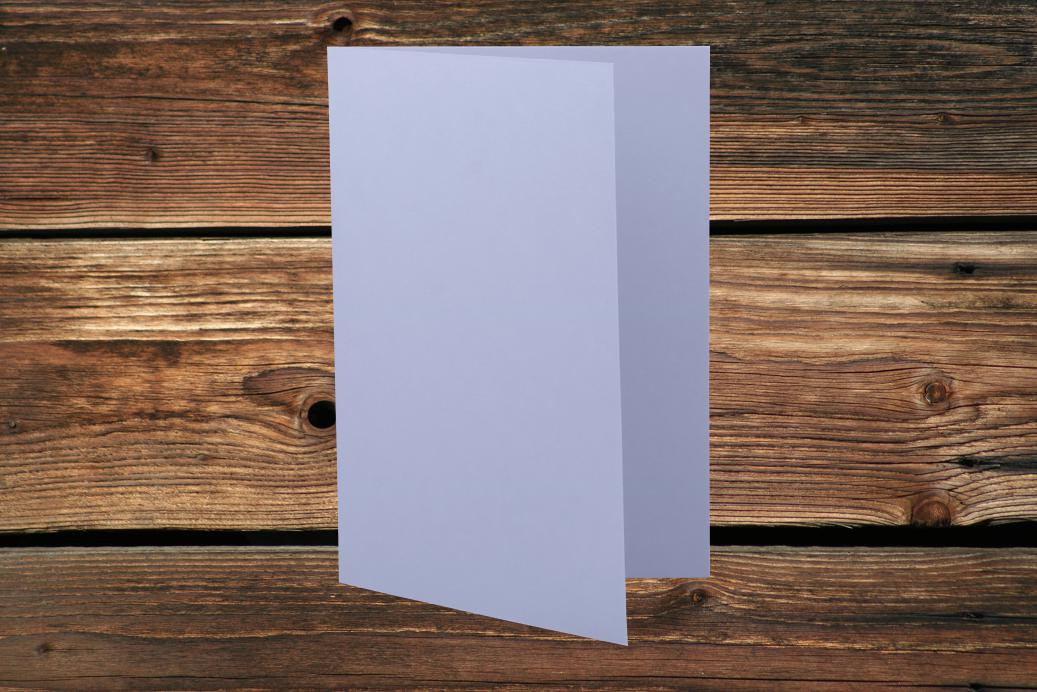 Klappkarten 148/297x210 mm (A5) hochdoppelt Lavendel 230 g/qm